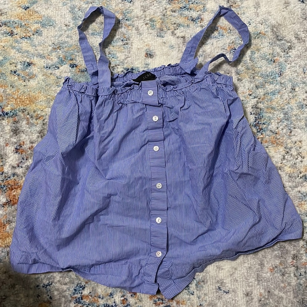 J Crew cute blue top